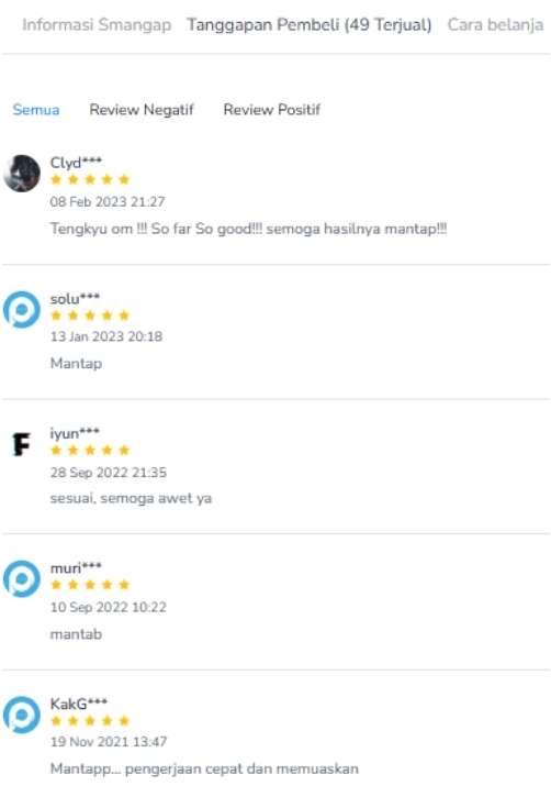 Testimoni klien backlink EDU